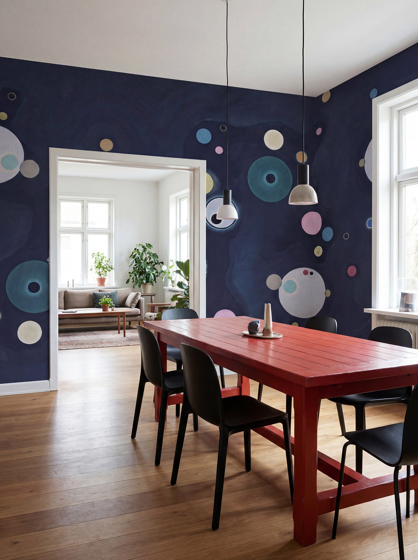 Round Shapes Blue