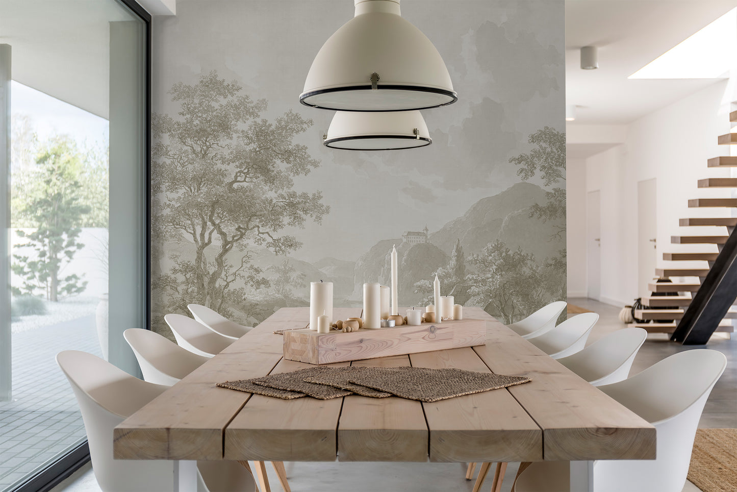 Watercolor Landscape I Beige