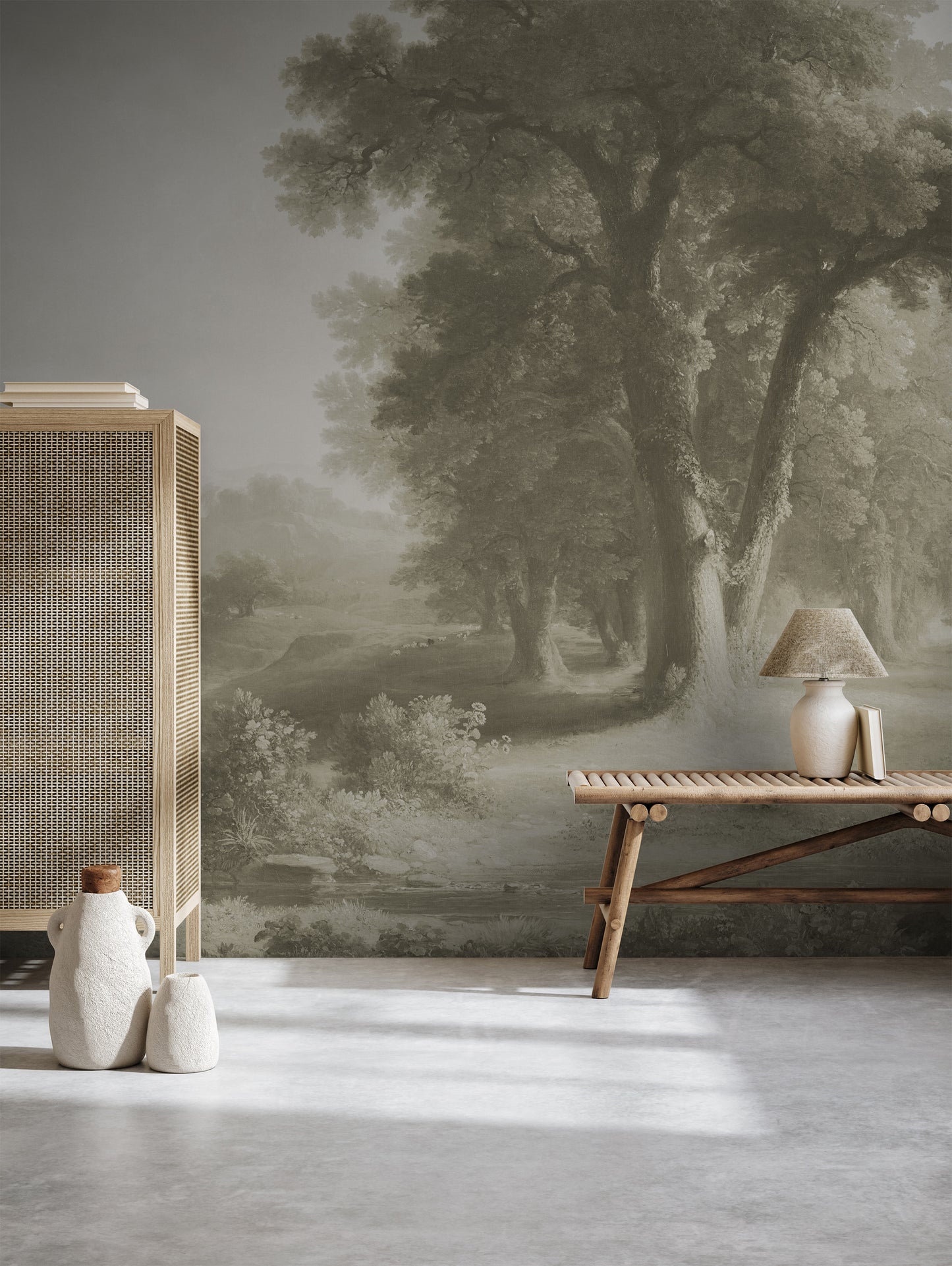 Bad Zurzach Beige Landscape Wallpaper Mural