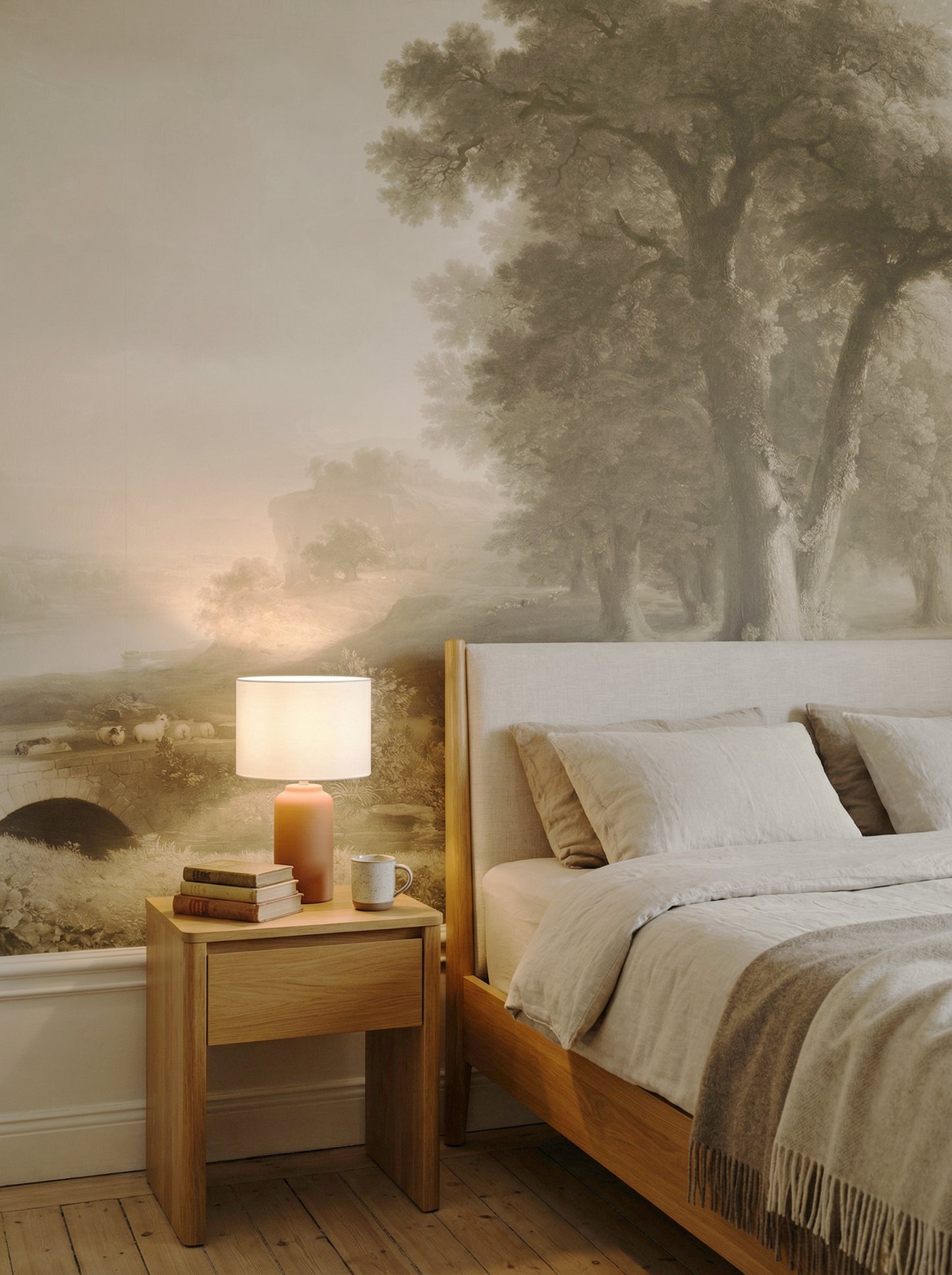 Bad Zurzach Beige Landscape Wallpaper Mural