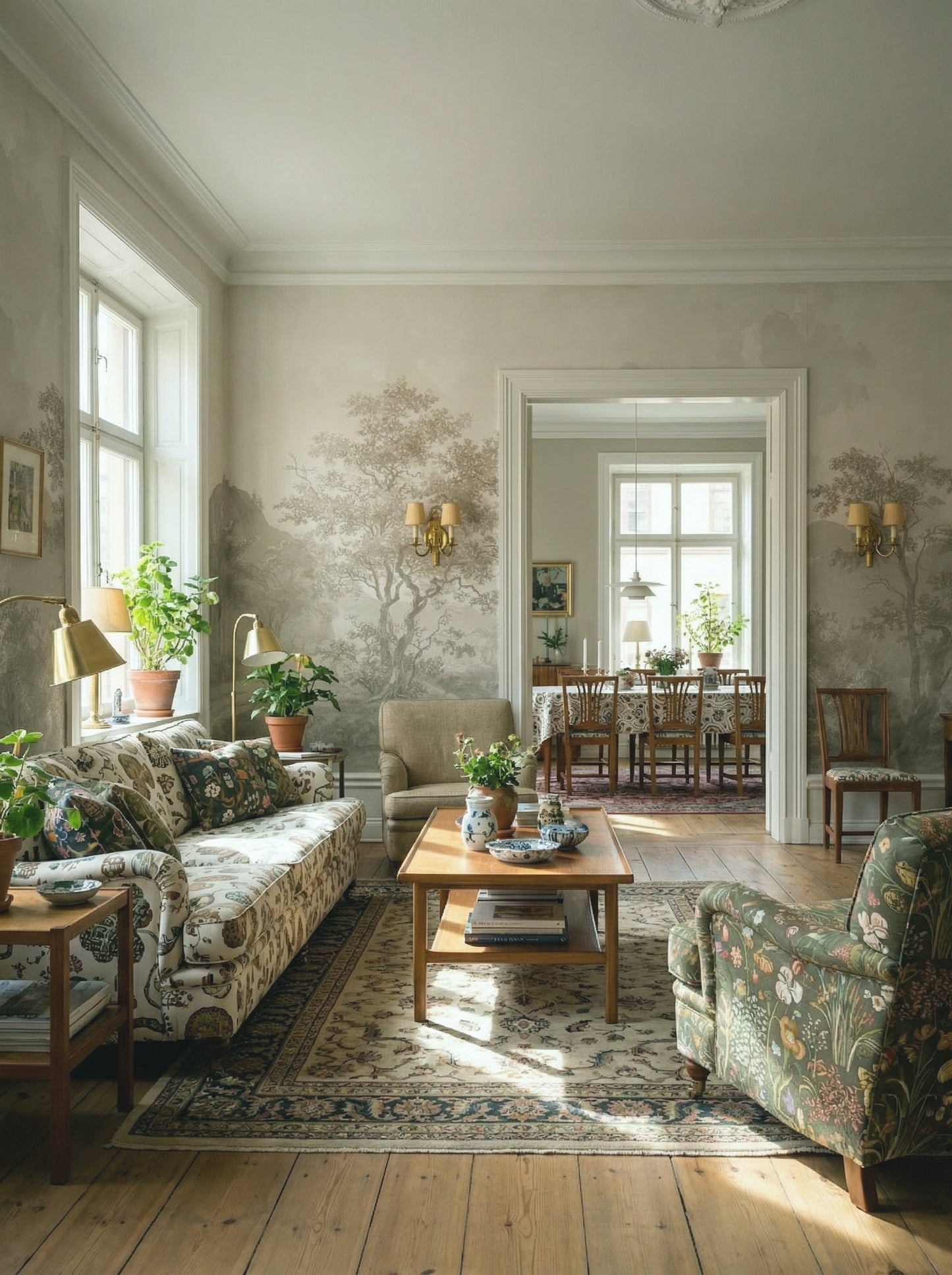 Watercolor Landscape I Beige